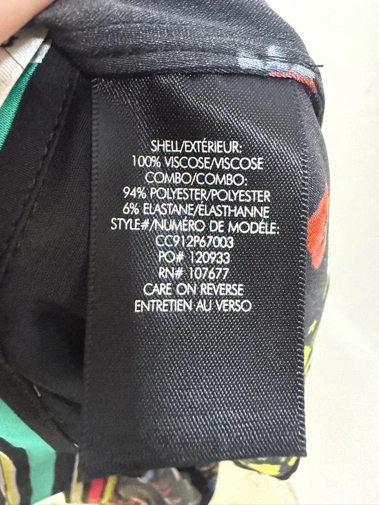 Alice + Olivia Randa Floral Print Bell Sleeve Botanical Ditsy Floral Size Medium - Picture 14 of 16